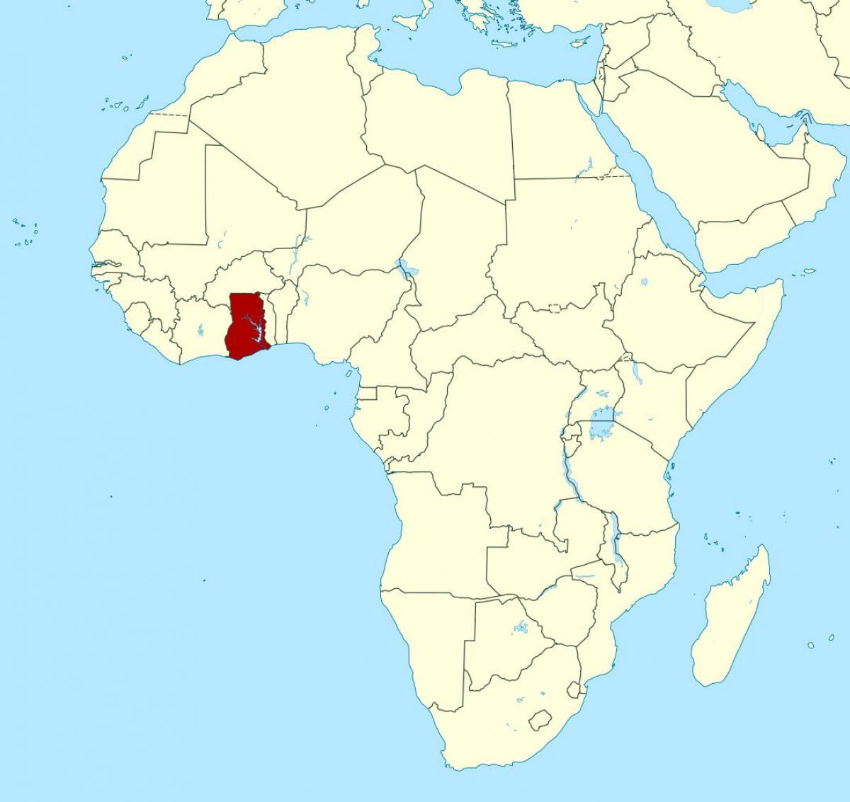 harta africii arată ghana