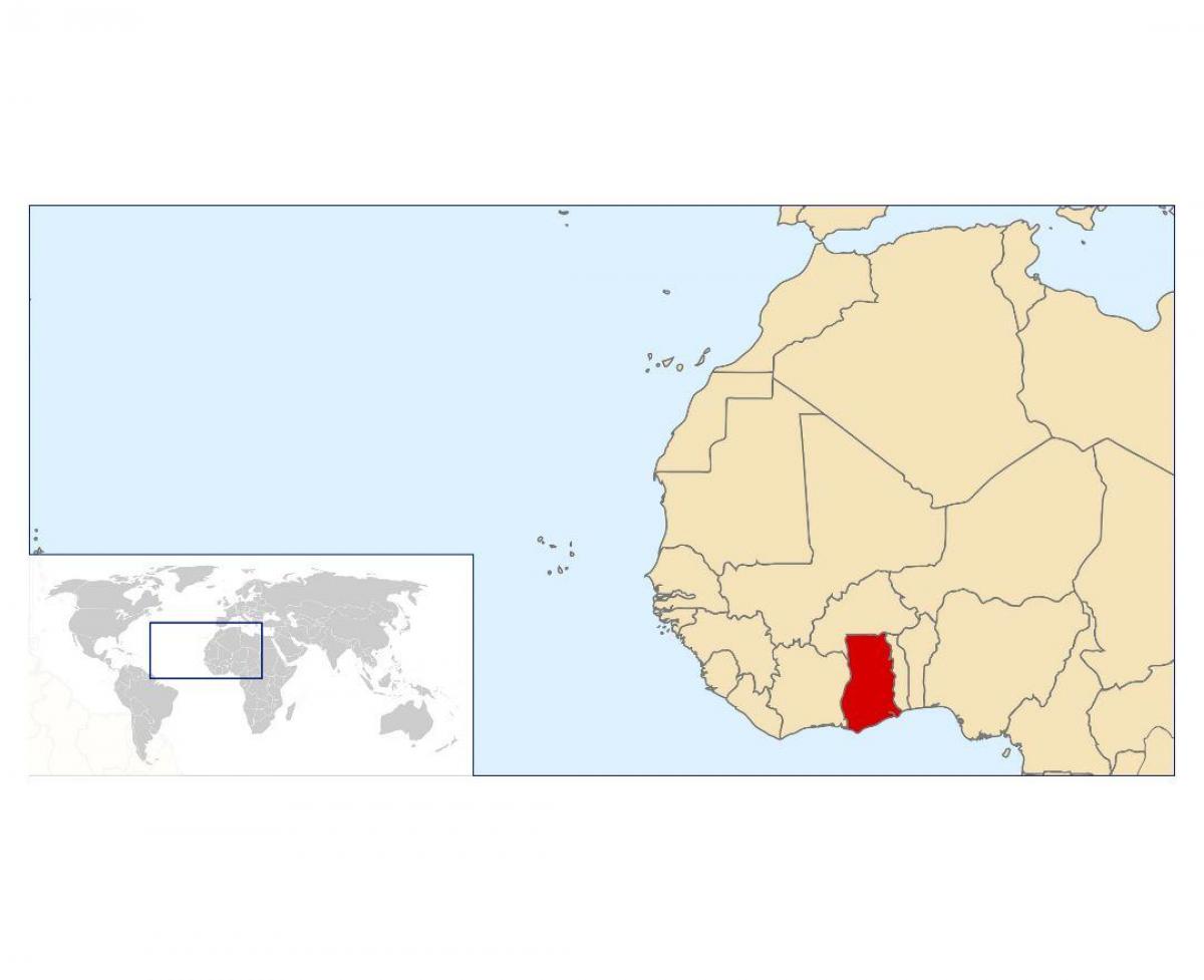 ghana localizare pe harta lumii