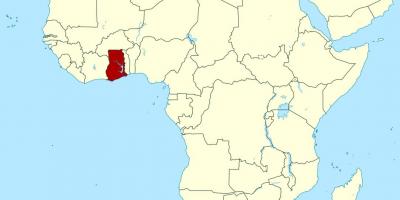 Harta africii arată ghana